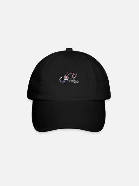 Fliegenfischen Angeln Kroatien Fischer Geschenk - Baseballkappe - Schwarz/Schwarz