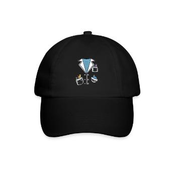 Laborkittel Kittel Chemiker Laborant Geschenk - Baseballkappe - Schwarz/Schwarz - Vorne
