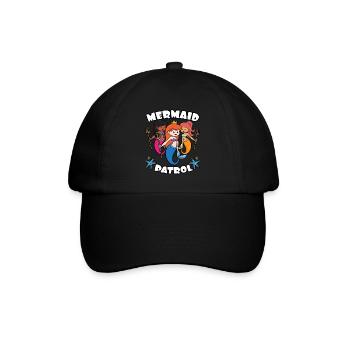 Mermaid Patrol - Baseballkappe - Schwarz/Schwarz - Vorne