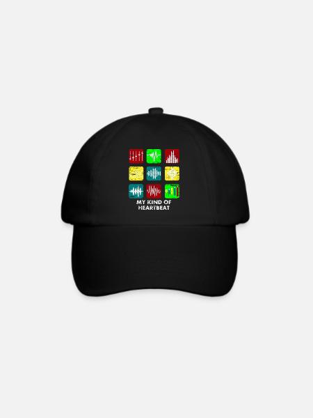 Ton Techniker Audio Techniker Musik - Baseballkappe - Schwarz/Schwarz
