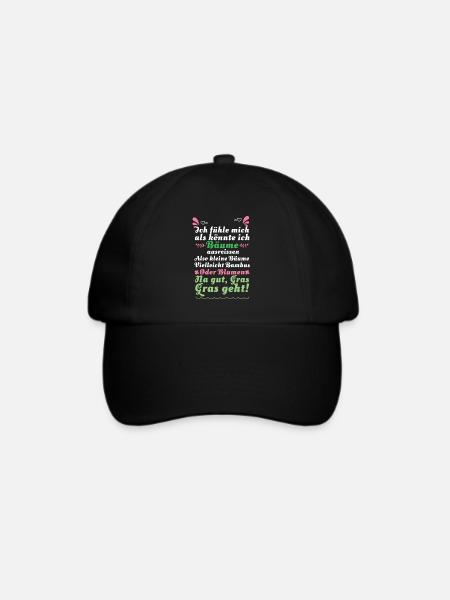 Ich fühle mich als könnte ich Bäume ausreissen. Al - Baseballkappe - Schwarz/Schwarz
