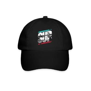 Stand Up Paddel - Baseballkappe - Schwarz/Schwarz - Vorne
