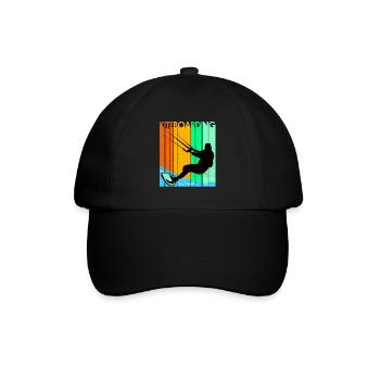 Kiteboard - Baseballkappe - Schwarz/Schwarz - Vorne