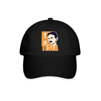 Forscher & Entwickler: Tesla - Baseballkappe - Schwarz/Schwarz - Vorne
