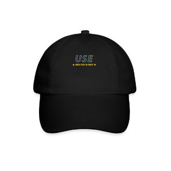 USE Vereinigte Staaten von Europa U.S.E EU EUdSSR - Baseballkappe - Schwarz/Schwarz - Vorne