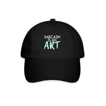 Sarkasmus - Baseballkappe - Schwarz/Schwarz - Vorne
