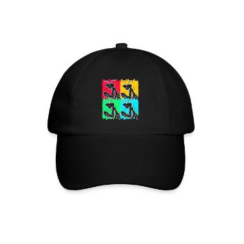 Gottesanbeterin - Baseballkappe - Schwarz/Schwarz - Vorne