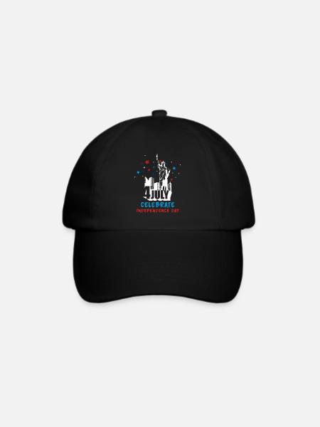 4 Juli - Baseballkappe - Schwarz/Schwarz