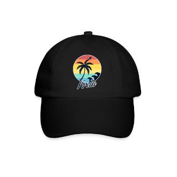 Kreta - Baseballkappe - Schwarz/Schwarz - Vorne