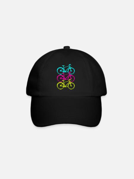 Fahrrad - Baseballkappe - Schwarz/Schwarz