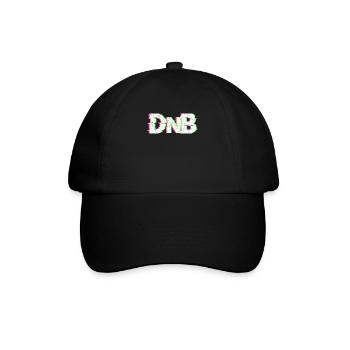 DnB - Drum n Bass - Baseballkappe - Schwarz/Schwarz - Vorne