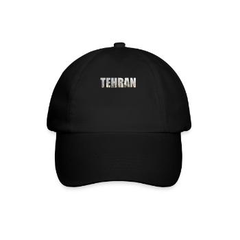 Teheran Iran Skyline - Baseballkappe - Schwarz/Schwarz - Vorne