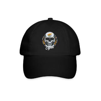 Zypern - Baseballkappe - Schwarz/Schwarz - Vorne