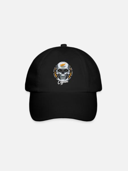 Zypern - Baseballkappe - Schwarz/Schwarz
