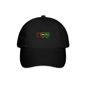 Flipper - Baseballkappe - Schwarz/Schwarz - Vorne