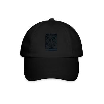Don't Panic It's Organic - Keine Panik es ist orga - Baseballkappe - Schwarz/Schwarz - Vorne