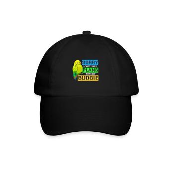 Welli Wellensittich Ziervogel Haustier Vogelzucht - Baseballkappe - Schwarz/Schwarz - Vorne