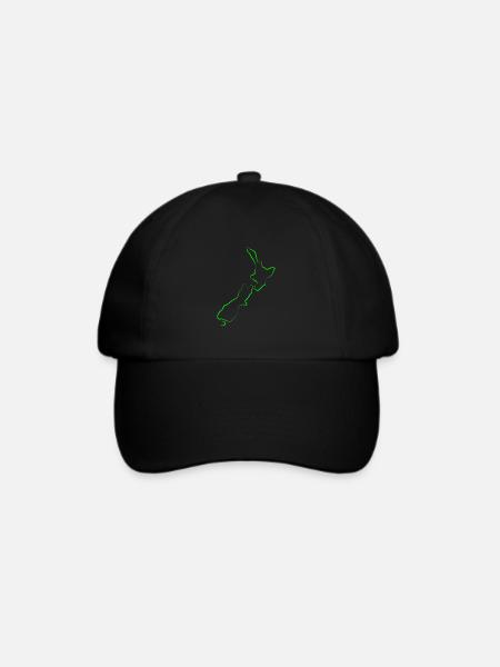 Neuseeland Australien - Baseballkappe - Schwarz/Schwarz