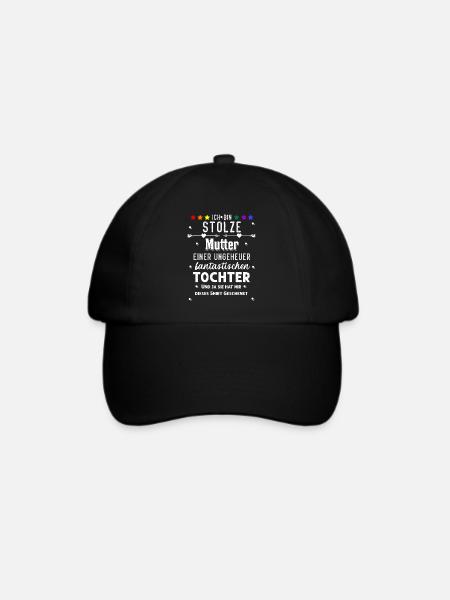 LGBT Mutter Geschenk von Tochter - Baseballkappe - Schwarz/Schwarz