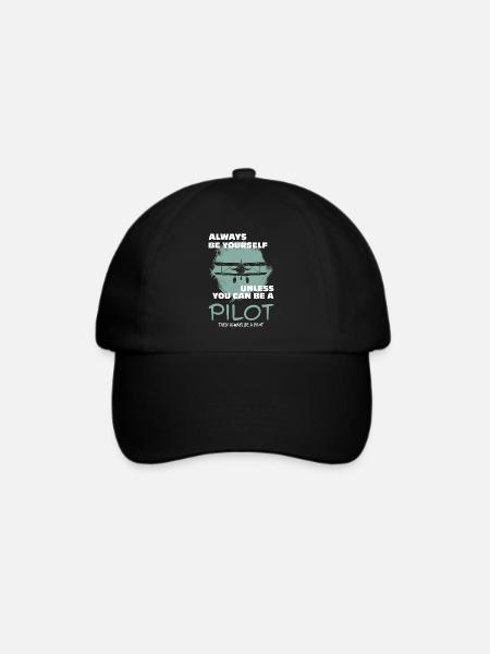 Pilot - Baseballkappe - Schwarz/Schwarz