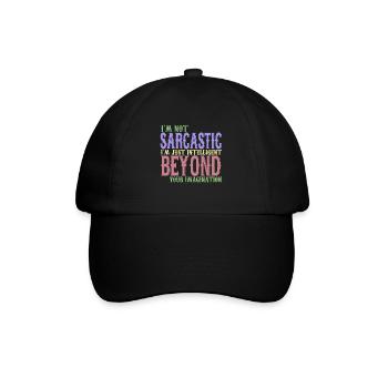 iltelligent beyond your imagination - Baseballkappe - Schwarz/Schwarz - Vorne