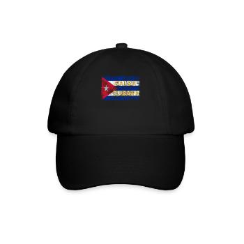 Salsa Cubana - Salsa Tänzer Geschenk- - Baseballkappe - Schwarz/Schwarz - Vorne