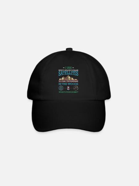 Geocaching - Baseballkappe - Schwarz/Schwarz