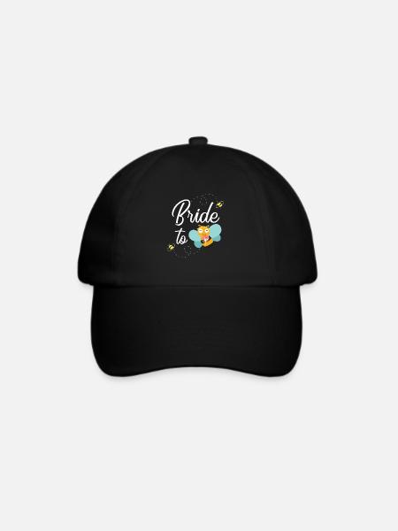 Bride to Bee Biene Imker Hochzeit Braut Geschenk - Baseballkappe - Schwarz/Schwarz
