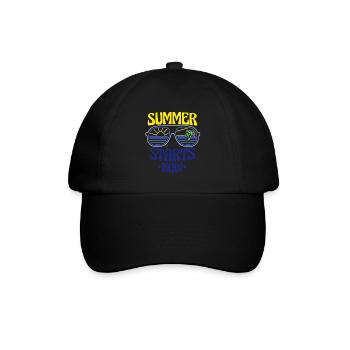 Sommer Sommerurlaub - Baseballkappe - Schwarz/Schwarz - Vorne