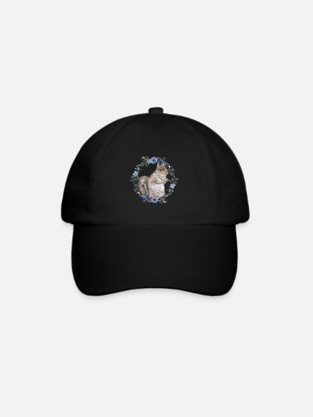 Eichhörnchen - Baseballkappe - Schwarz/Schwarz