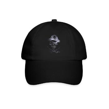 Pirat - Baseballkappe - Schwarz/Schwarz - Vorne