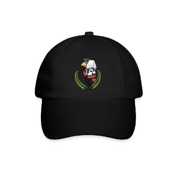 Piloten Pilot Fliegen Flugzeug Kapitän Vogel Flug - Baseballkappe - Schwarz/Schwarz - Vorne