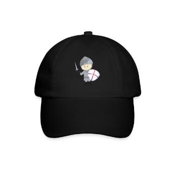 Ritter Burg Königreich Prinzessin Schwert Geschenk - Baseballkappe - Schwarz/Schwarz - Vorne