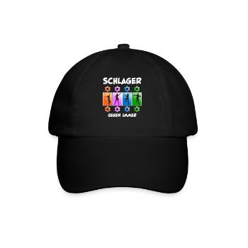 Schlager - Baseballkappe - Schwarz/Schwarz - Vorne