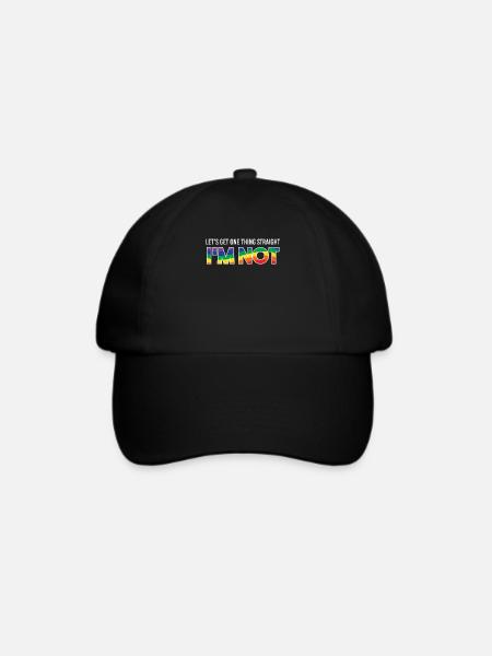 lgbt - Baseballkappe - Schwarz/Schwarz