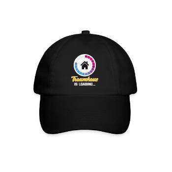 Bauherr Traumhaus - Baseballkappe - Schwarz/Schwarz - Vorne