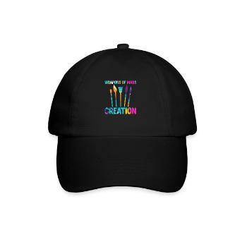 Künstler - Baseballkappe - Schwarz/Schwarz - Vorne