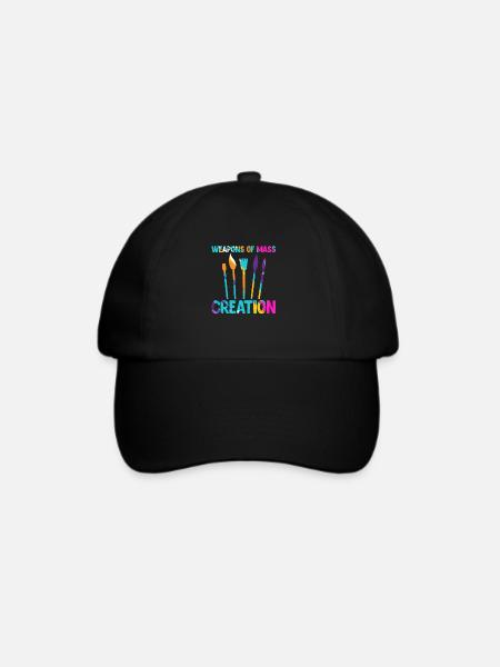 Künstler - Baseballkappe - Schwarz/Schwarz