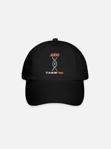 Judo DNA - Baseballkappe - Schwarz/Schwarz