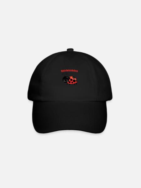 Modschegiebchen Motschekiebchen Geschenk 0811 - Baseballkappe - Schwarz/Schwarz