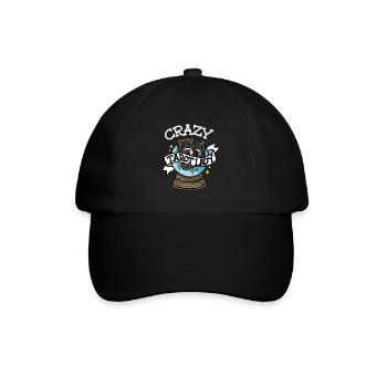 CRAZY TAROT LADY Der Tod Tarot Karten Hellseher - Baseballkappe - Schwarz/Schwarz - Vorne