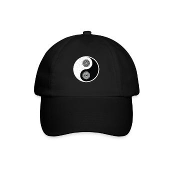 Ying Yang - Baseballkappe - Schwarz/Schwarz - Vorne