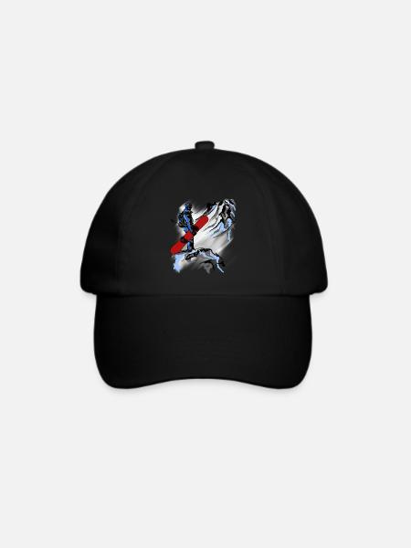 Snowboarding - Baseballkappe - Schwarz/Schwarz