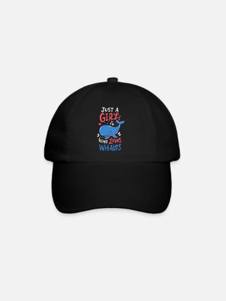 whales - Baseballkappe - Schwarz/Schwarz