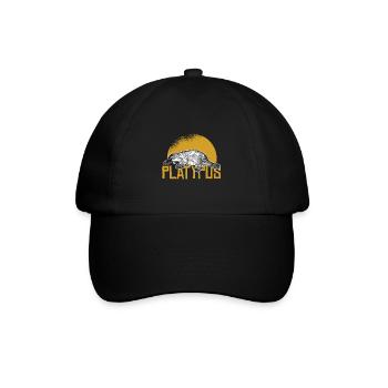 Schnabeltier - Baseballkappe - Schwarz/Schwarz - Vorne