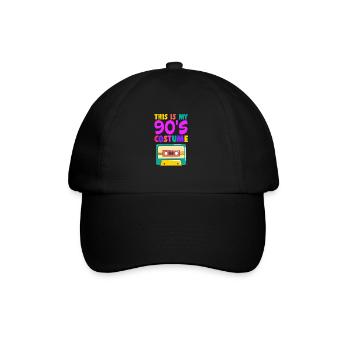 90er Jahre - Baseballkappe - Schwarz/Schwarz - Vorne