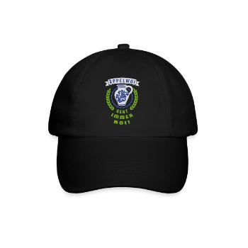 Lustiges Äppelwoi Shirt - Baseballkappe - Schwarz/Schwarz - Vorne