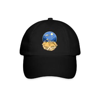 Ägyptische Pyramiden der UFO-Ausländer - Baseballkappe - Schwarz/Schwarz - Vorne