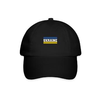 Ukraine - Baseballkappe - Schwarz/Schwarz - Vorne