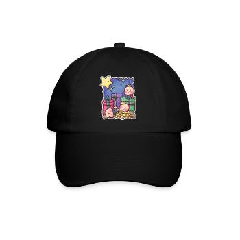 Heilige drei Könige Morgenland Weihnacht Geschenk - Baseballkappe - Schwarz/Schwarz - Vorne